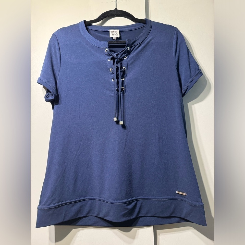 NEW Anne Klein Corset Front Top